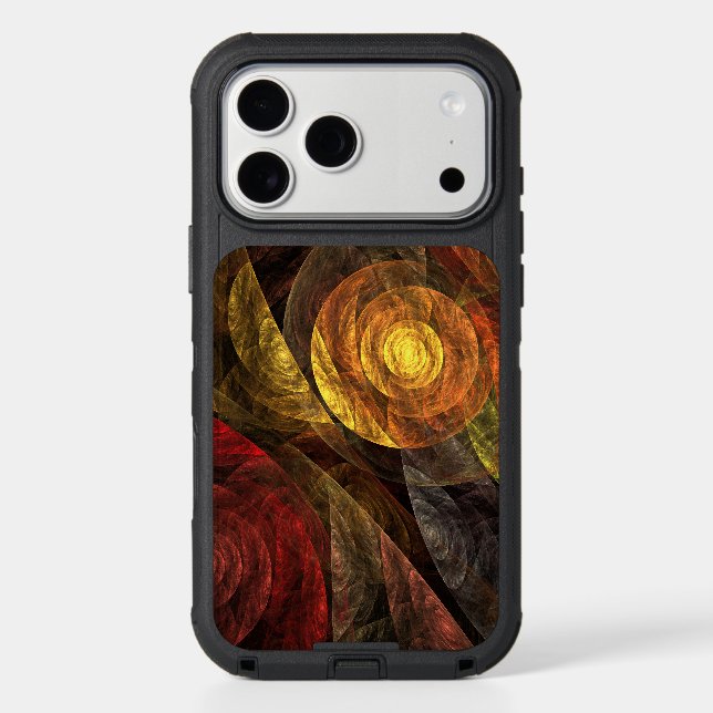 Sun Flower Floral Modern Abstract Art Pattern Otterbox iPhone Case (Back)