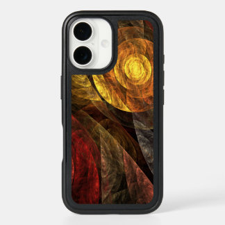 Sun Flower Floral Modern Abstract Art Pattern iPhone 16 Case