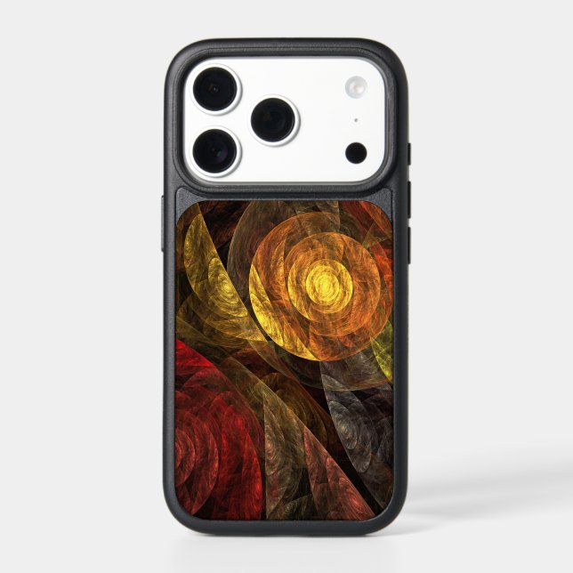 Sun Flower Floral Modern Abstract Art Pattern Otterbox iPhone Case (Back)