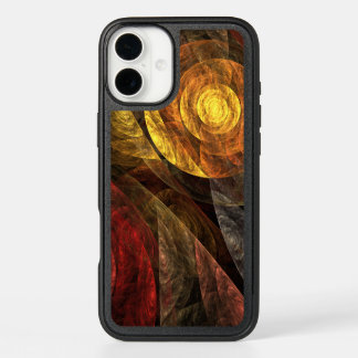 Sun Flower Floral Modern Abstract Art Pattern iPhone 16 Plus Case
