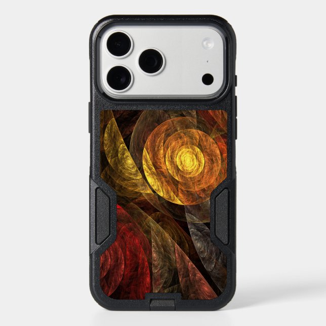 Sun Flower Floral Modern Abstract Art Pattern Otterbox iPhone Case (Back)