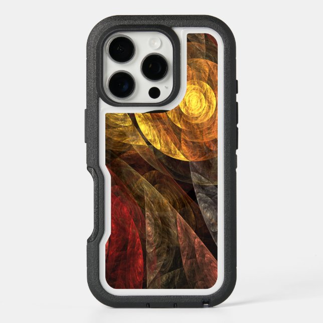 Sun Flower Floral Modern Abstract Art Pattern Otterbox iPhone Case (Back)