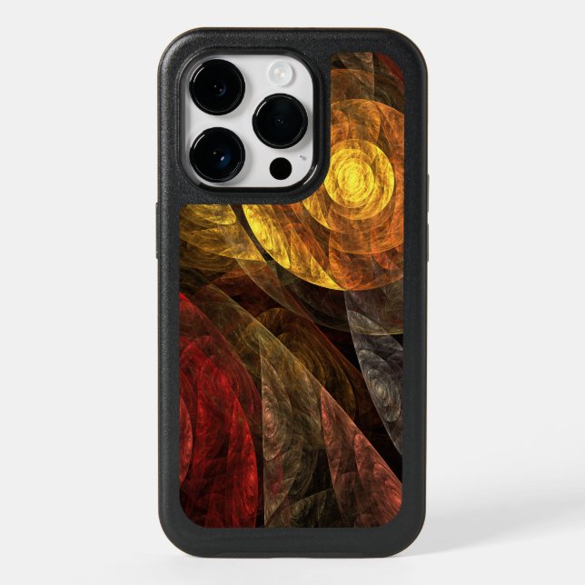 Sun Flower Floral Modern Abstract Art Pattern Otterbox iPhone Case (Back)