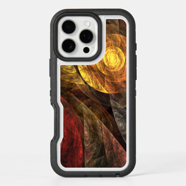 Sun Flower Floral Modern Abstract Art Pattern Otterbox iPhone Case (Back)