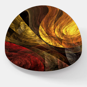 Sun Flower Floral Modern Abstract Art Pattern Paperweight