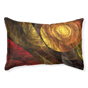 Sun Flower Floral Modern Abstract Art Pattern Pet Bed