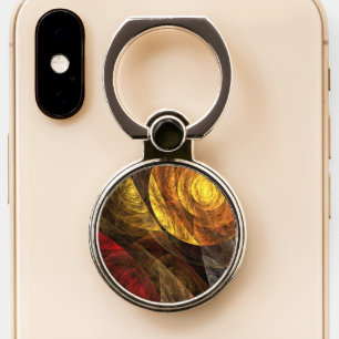 Sun Flower Floral Modern Abstract Art Pattern Phone Ring Stand