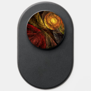 Sun Flower Floral Modern Abstract Art Pattern PopSocket