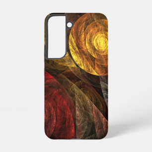 Sun Flower Floral Modern Abstract Art Pattern Samsung Galaxy S22 Case