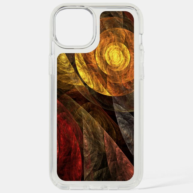 Sun Flower Floral Modern Abstract Art Pattern Speck iPhone Case (Front)
