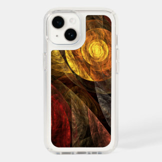 Sun Flower Floral Modern Abstract Art Pattern Speck iPhone 14 Case