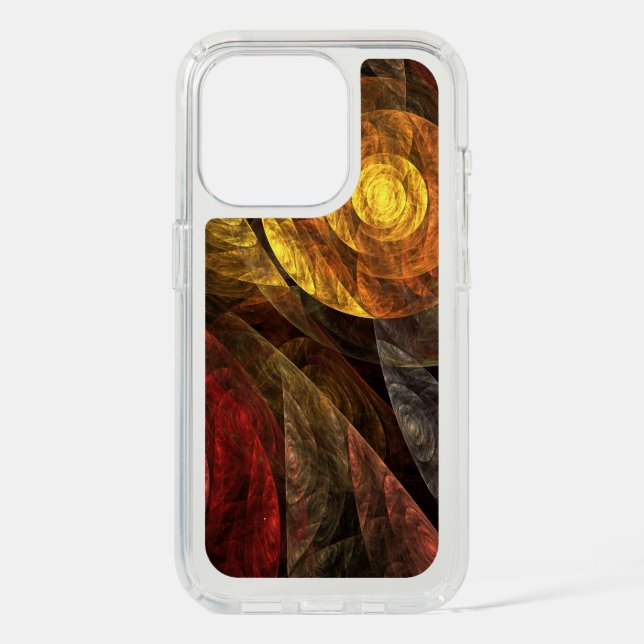Sun Flower Floral Modern Abstract Art Pattern Speck iPhone Case (Front)