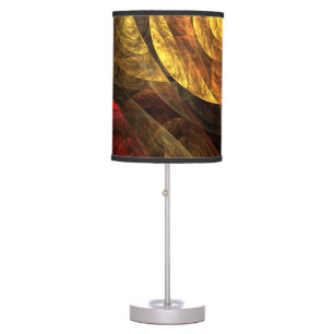 Sun Flower Floral Modern Abstract Art Pattern Table Lamp