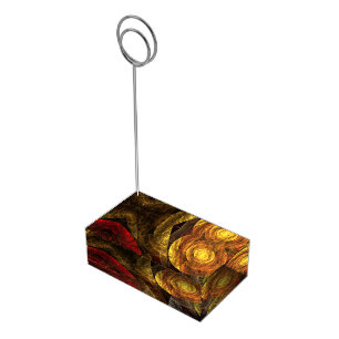 Sun Flower Floral Modern Abstract Art Pattern Table Number Holder