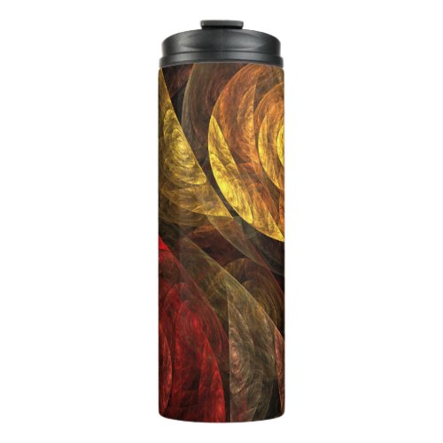 Sun Flower Floral Modern Abstract Art Pattern Thermal Tumbler