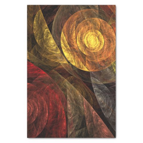 Sun Flower Floral Modern Abstract Art Pattern Tissue Paper