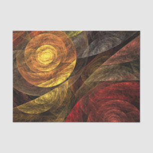 Sun Flower Floral Modern Abstract Art Pattern Tissue Paper