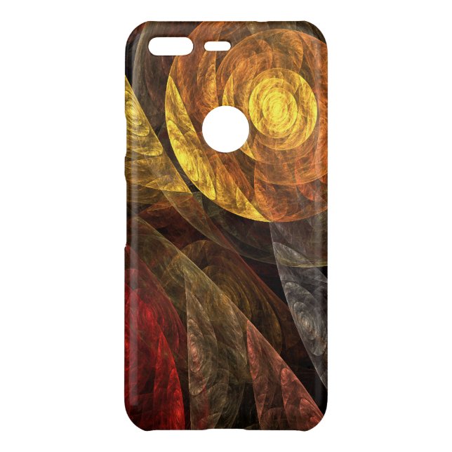 Sun Flower Floral Modern Abstract Art Pattern Uncommon Google Pixel Case (Back)