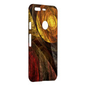 Sun Flower Floral Modern Abstract Art Pattern Uncommon Google Pixel Case (Back/Right)