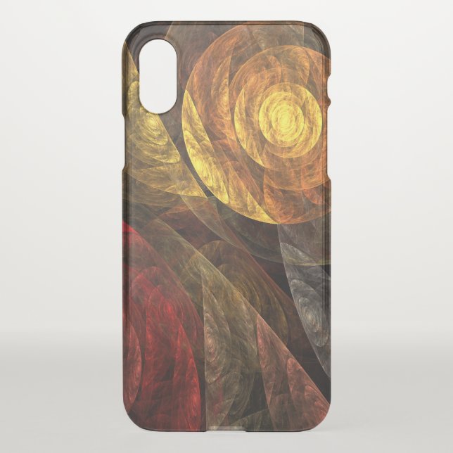 Sun Flower Floral Modern Abstract Art Pattern Uncommon iPhone Case (Back)