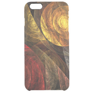 Sun Flower Floral Modern Abstract Art Pattern Clear iPhone 6 Plus Case