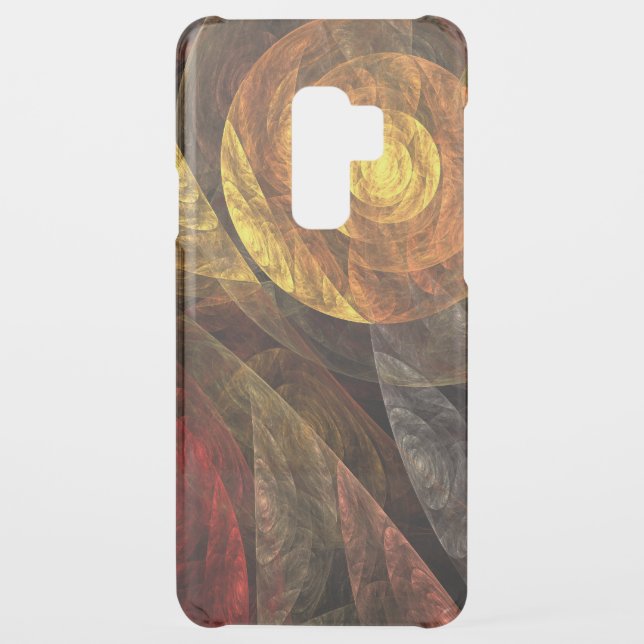 Sun Flower Floral Modern Abstract Art Pattern Uncommon Samsung Galaxy Case (Back)