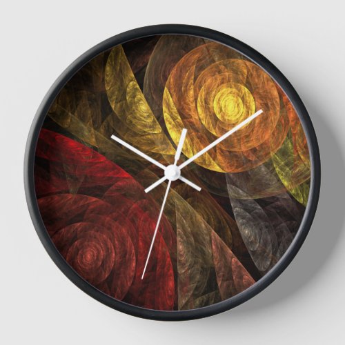 Sun Flower Floral Modern Abstract Art Pattern Wall Clock
