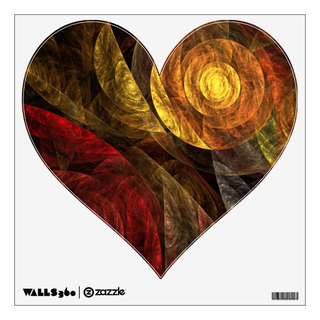 Sun Flower Floral Modern Abstract Art Pattern Wall Sticker (Front)