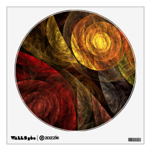 Sun Flower Floral Modern Abstract Art Pattern Wall Sticker