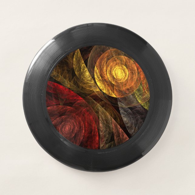 Sun Flower Floral Modern Abstract Art Pattern Wham-O Frisbee (Front)
