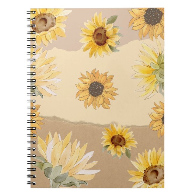 Sun flower notebook  (Front)