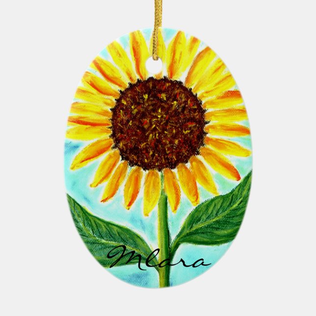 Sun flower ornament (Front)