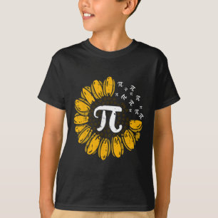 Sun-flower Pi Day Cool Math Symbols Teacher Studen T-Shirt