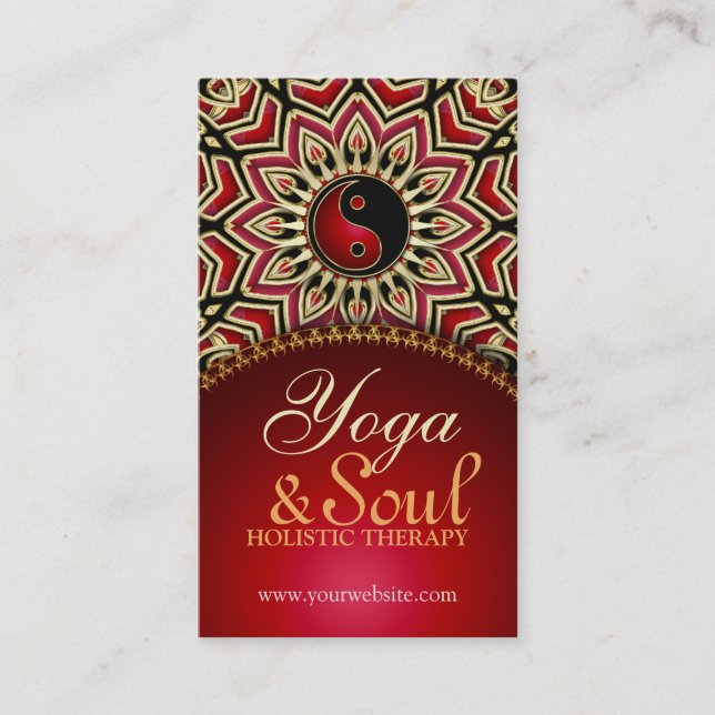 Sun Flower Power NewAge Reiki Yoga Business Cards (Front)