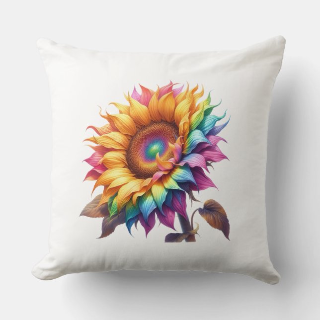 Sun flower throw pillow (Front)