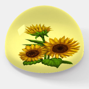 sun flower yellow floral nature fashion new gift paperweight