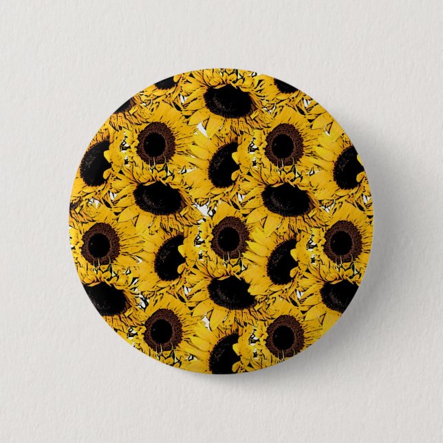 sun flowers petals swim dive marine nature yellow button (Front)