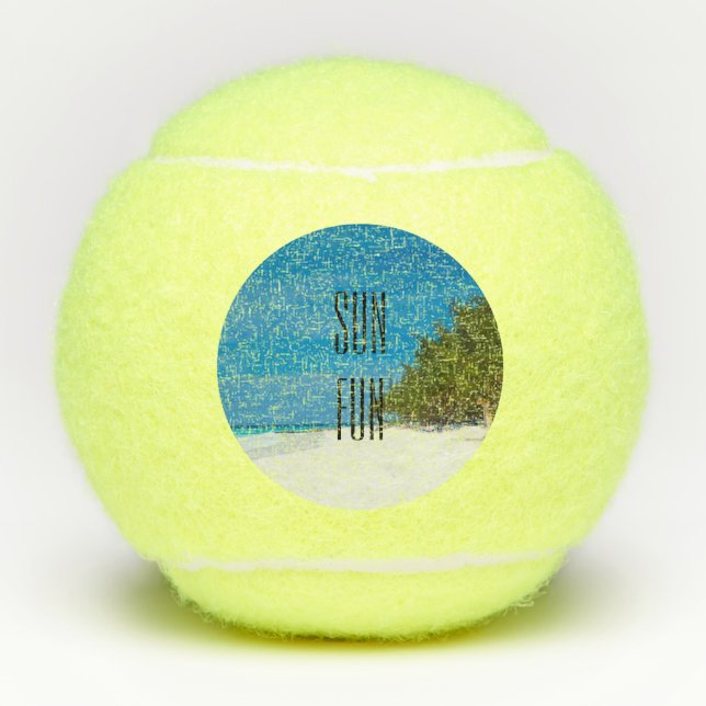 Sun Fun Beach Tennis Balls (Front)