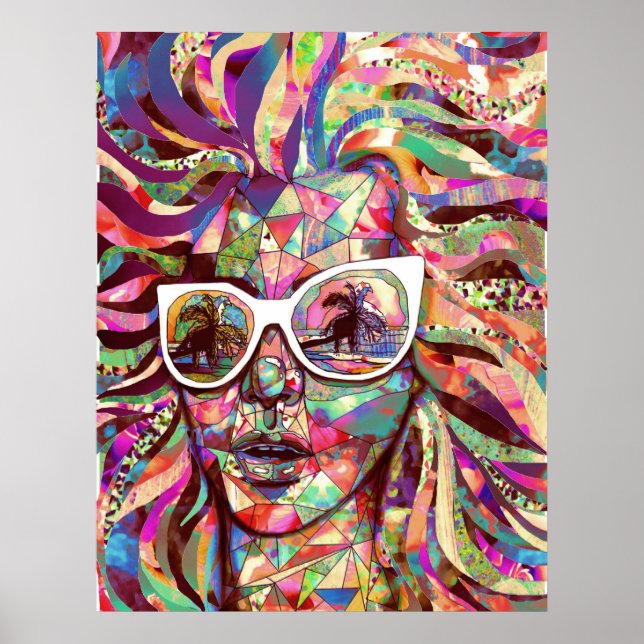 "Sun Glasses In a Summer Sun" poster (Front)