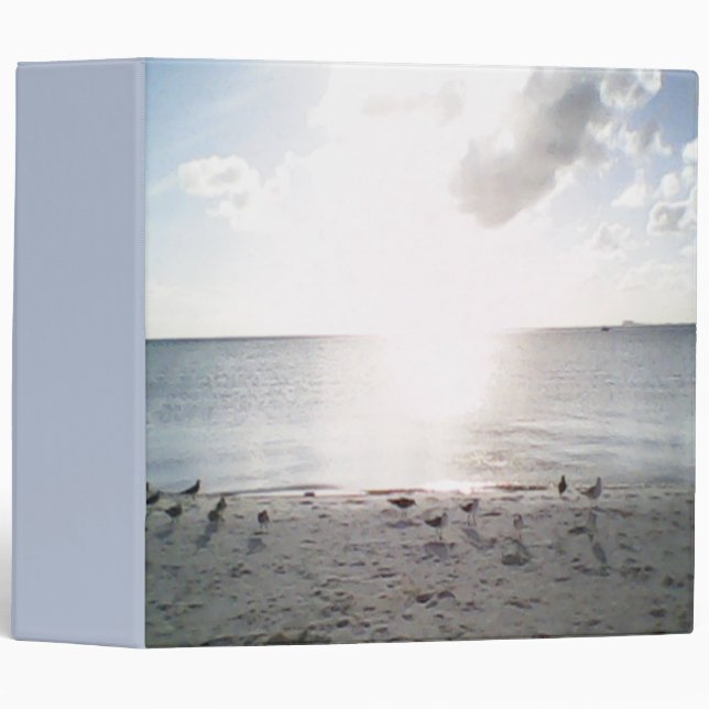 Sun Glory At The Beach 3 Ring Binder (Front/Spine)