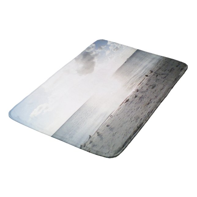 Sun Glory At The Beach Bath Mat (Angled)