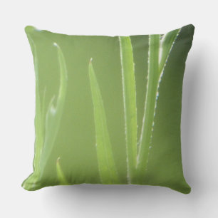 Sun Glowing Flower Stalks Throw Pillow