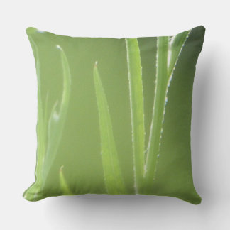 Sun Glowing Flower Stalks Throw Pillow