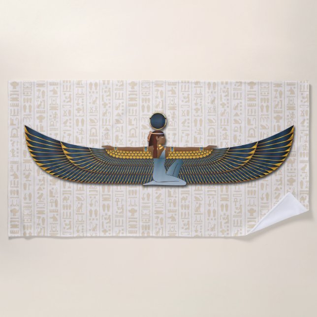 Sun Goddess Beach Towel Goddess Isis (Front)