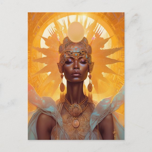 Sun Goddess Fantasy Art Postcard (Front)
