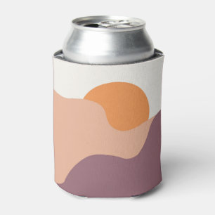 Sun goes down behind the purple hills can cooler