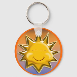sun happy keychain
