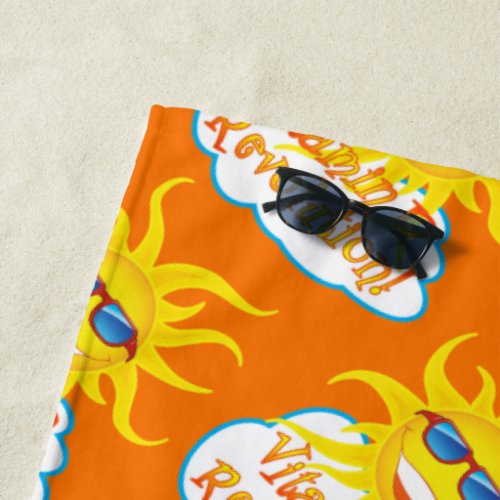 Sun Health _ Vitamin D Revolution Beach Towel