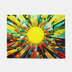 Sun In Abstract 910 Doormat