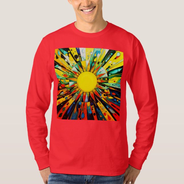 Sun In Abstract 910 T-Shirt (Front)